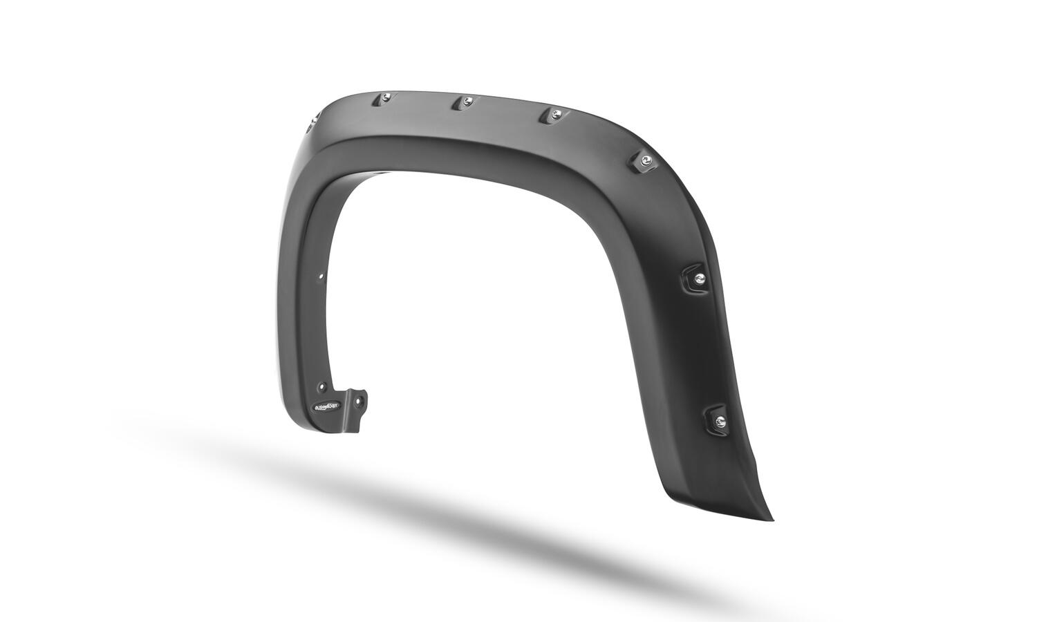 Black Pocket/Rivet Style Smooth Finish 4-Piece Fender Flare Set For 2021-2022 Chevrolet Colorado 74.0 In Bed Bushwacker-8