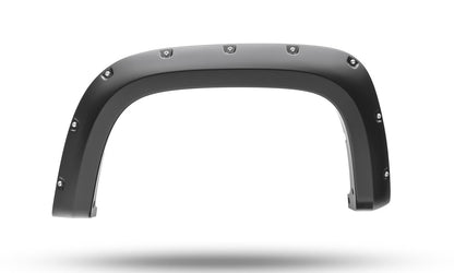 Black Pocket/Rivet Style Smooth Finish 4-Piece Fender Flare Set For 2021-2022 Chevrolet Colorado 74.0 In Bed Bushwacker-10
