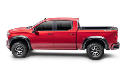 Black Pocket/Rivet Style Smooth Finish 4-Piece Fender Flare Set For 19-26 Chevrolet Silverado 1500 2022 Chevrolet Silverado 1500 Ltd Bushwacker-3