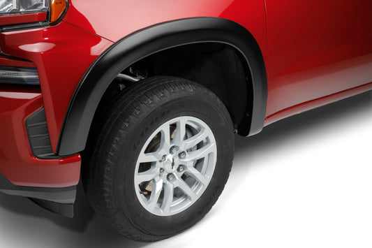 Black Extended Fender Flare 4-PC Set For 19-26 Chevy Silverado 1500 2022 Chevy Silverado 1500 Ltd Bushwacker