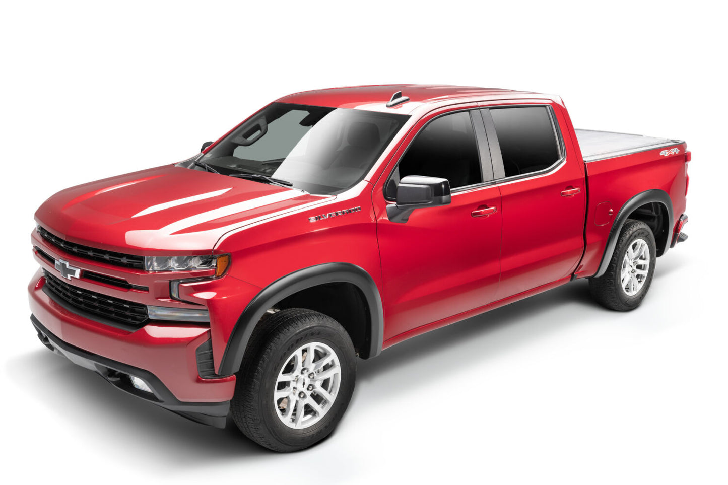 Black Extended Fender Flare 4-PC Set For 19-26 Chevy Silverado 1500 2022 Chevy Silverado 1500 Ltd Bushwacker-2