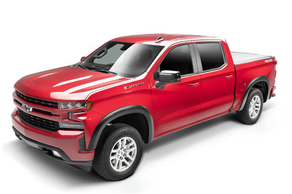 Black Extended Fender Flare 4-PC Set For 19-26 Chevy Silverado 1500 2022 Chevy Silverado 1500 Ltd Bushwacker-2
