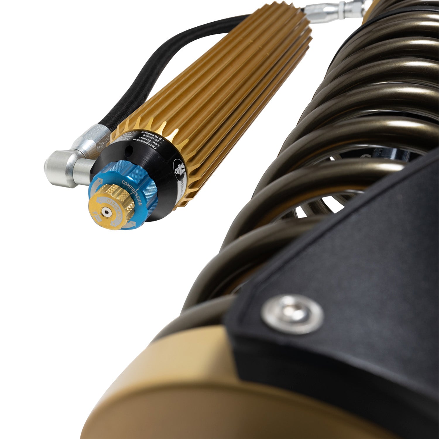 Suspension Shock Absorber and Coil Spring Assembly Rear Monotube Polaris RZR Turbo S 2022-2021 RZR Turbo S Lifted Lime LE 2021 RZR Turbo S Velocity 2022-2021 RZR XP Turbo S 2020-2018 RZR XP Turbo S Velocity 2020 Black Hawk Powersports Bilstein-5