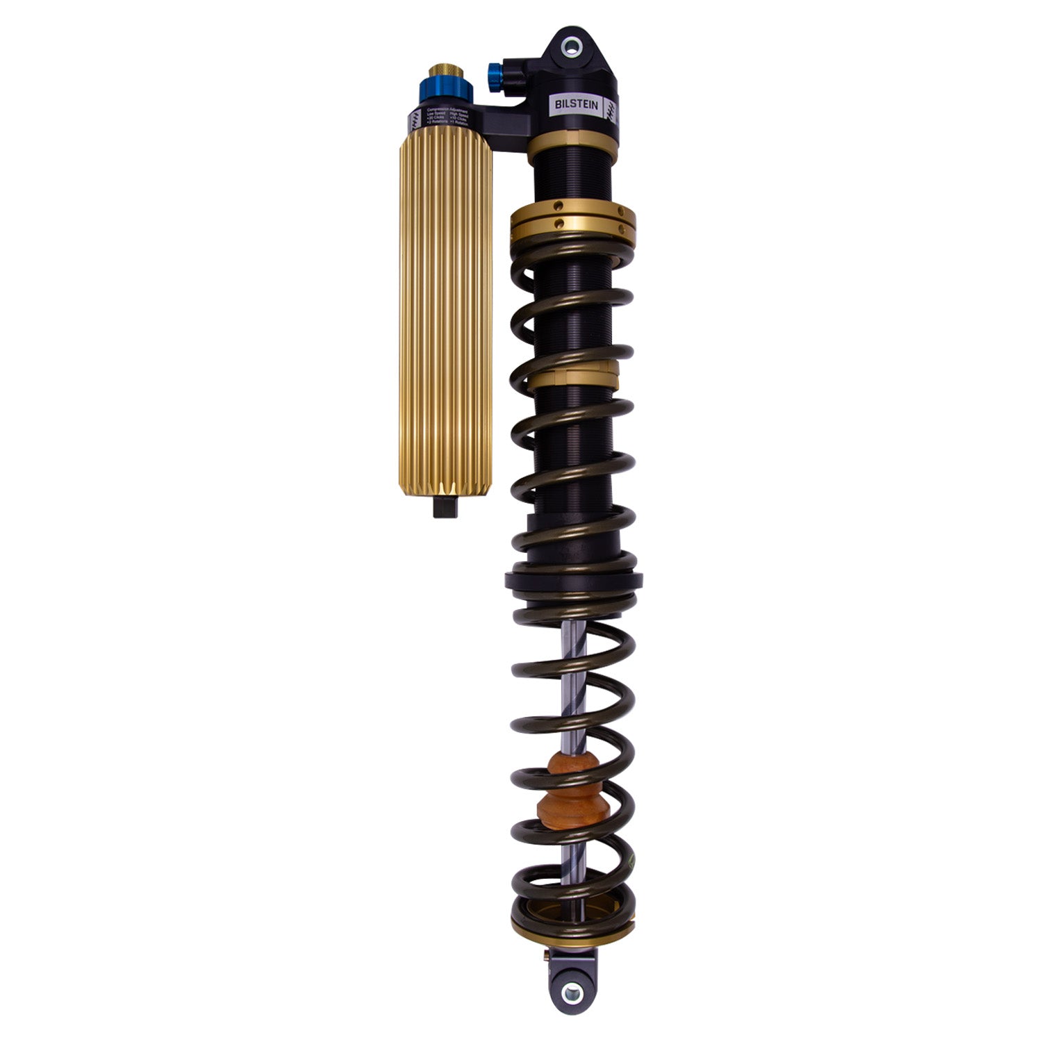 Suspension Shock Absorber and Coil Spring Assembly Monotube Front Right Can-Am Maverick X3 RS Turbo R Type III Hard Anodized Black Hawk Powersports Bilstein-3