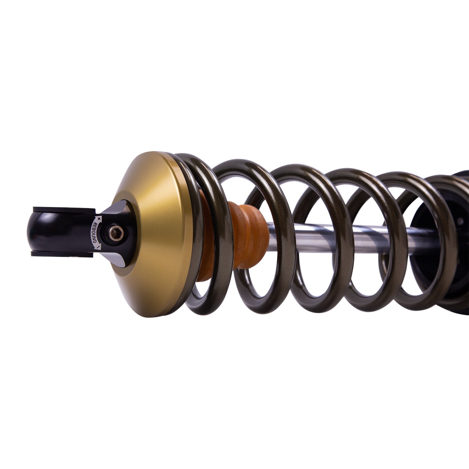 Suspension Shock Absorber and Coil Spring Assembly Monotube Front Right Can-Am Maverick X3 RS Turbo R Type III Hard Anodized Black Hawk Powersports Bilstein-6