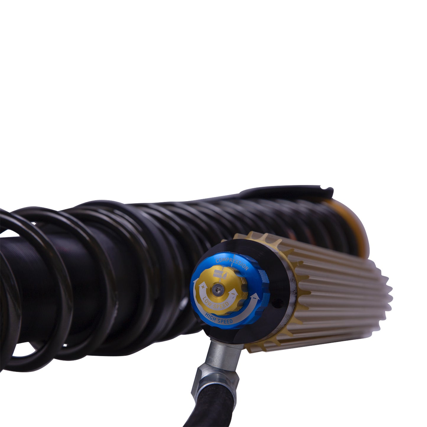Suspension Shock Absorber and Coil Spring Assembly Monotube Rear Right Can-Am Maverick X3 RS Turbo R Type III Hard Anodized Black Hawk Powersports Bilstein-6