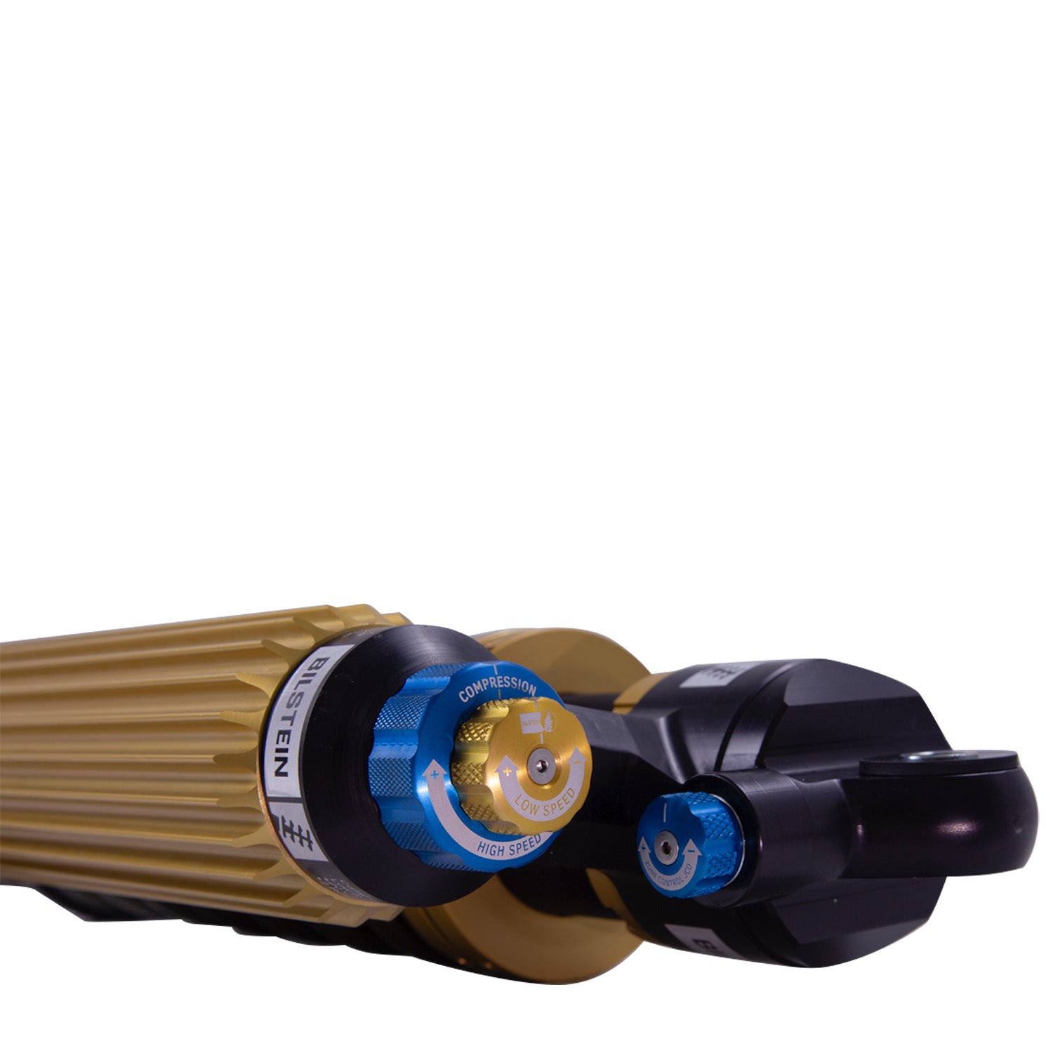 Suspension Shock Absorber and Coil Spring Assembly Monotube Front Left Can-Am Maverick X3 Type III Hard Anodized Black Hawk Powersports Bilstein-4
