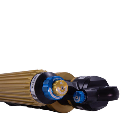 Suspension Shock Absorber and Coil Spring Assembly Monotube Front Left Can-Am Maverick X3 Type III Hard Anodized Black Hawk Powersports Bilstein-4
