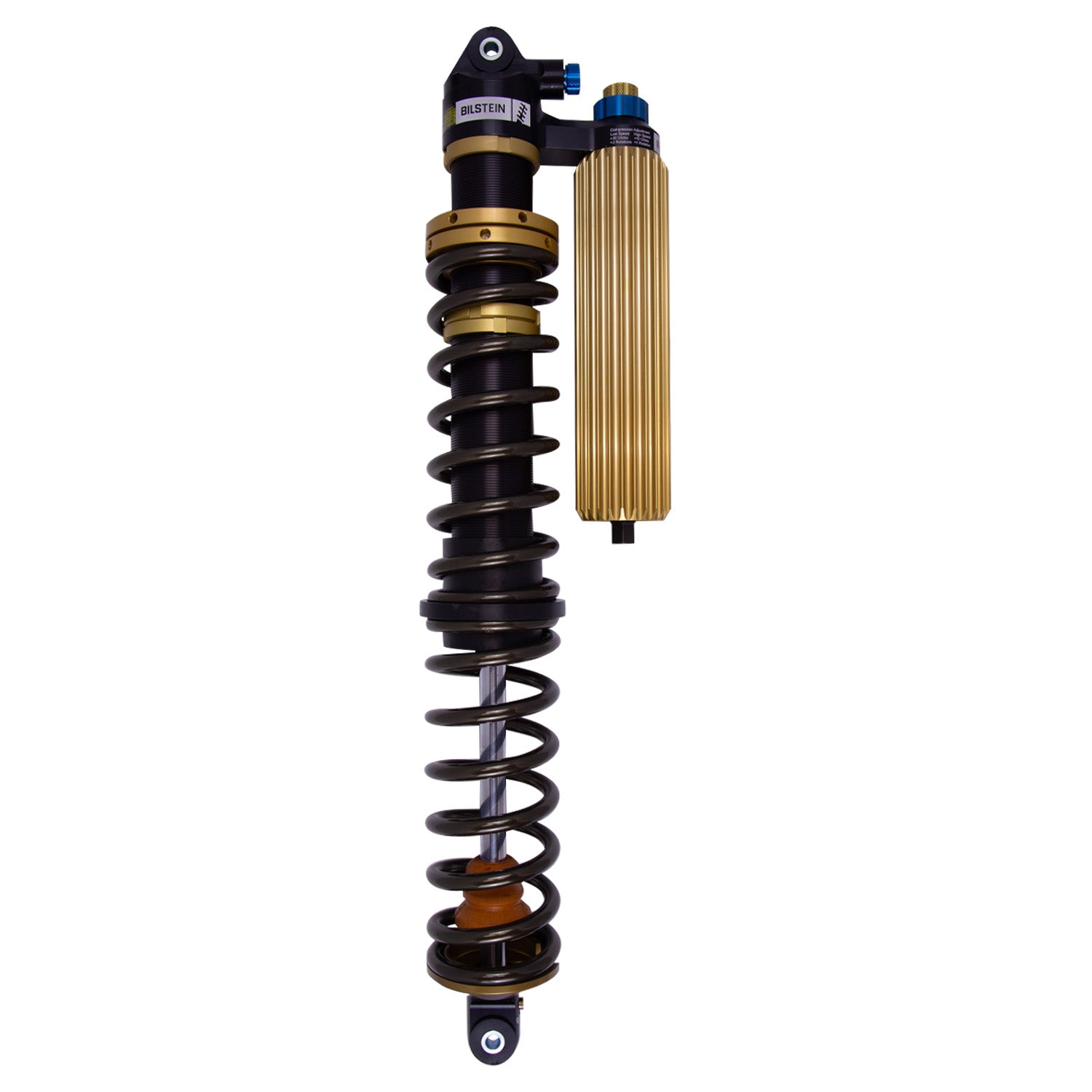 Suspension Shock Absorber and Coil Spring Assembly Monotube Front Right Can-Am Maverick X3 Max RS Turbo R Type III Hard Anodized Black Hawk Powersports Bilstein-2