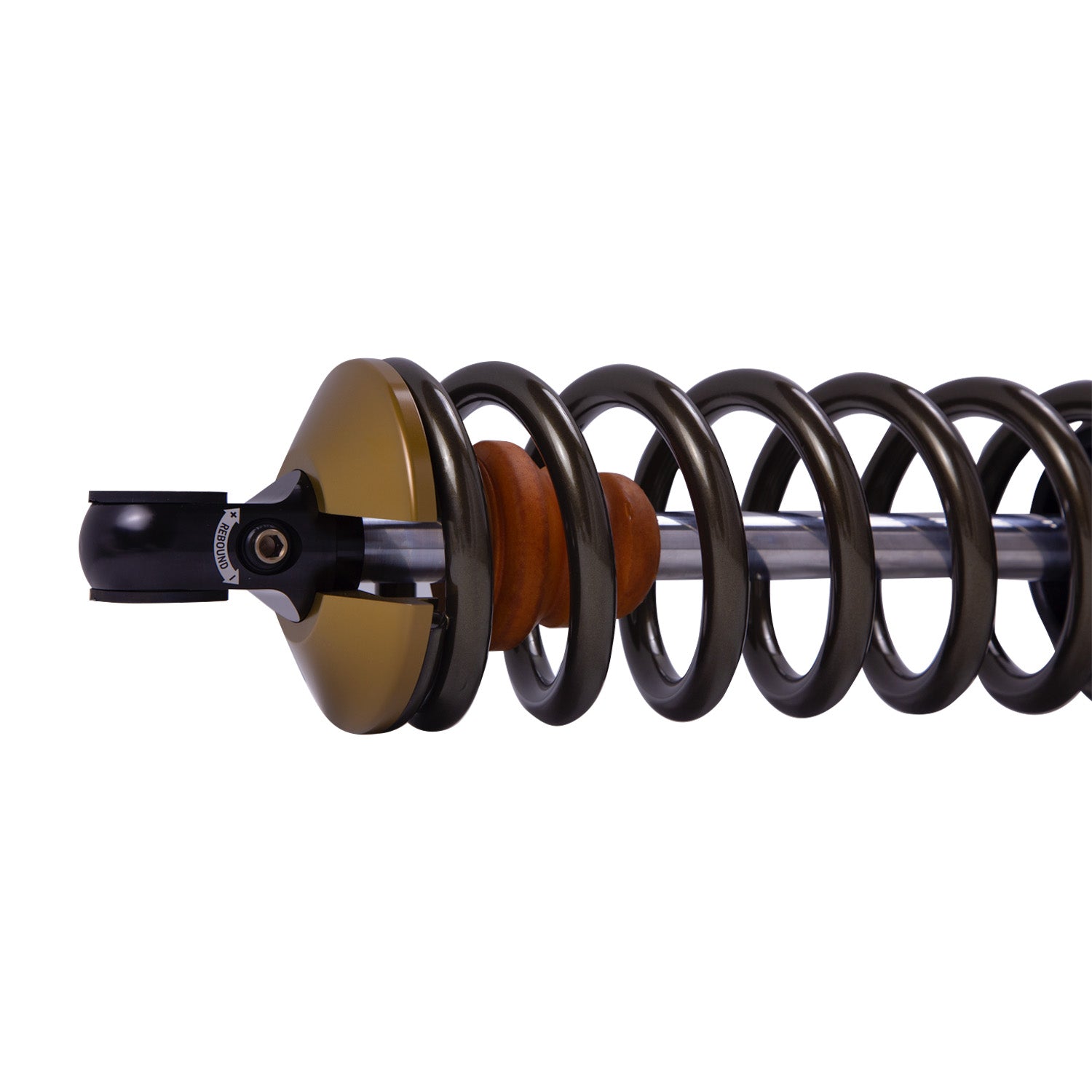 Suspension Shock Absorber and Coil Spring Assembly Monotube Front Right Can-Am Maverick X3 Max RS Turbo R Type III Hard Anodized Black Hawk Powersports Bilstein-6