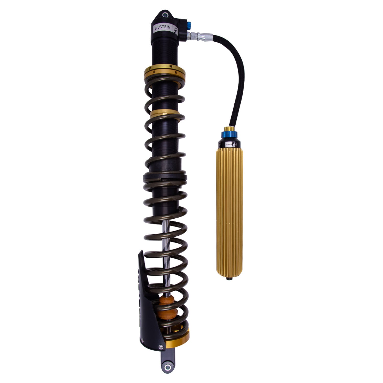 Suspension Shock Absorber and Coil Spring Assembly Monotube Rear Left Can-Am Maverick X3 Max RS Turbo R Type III Hard Anodized Black Hawk Powersports Bilstein-3