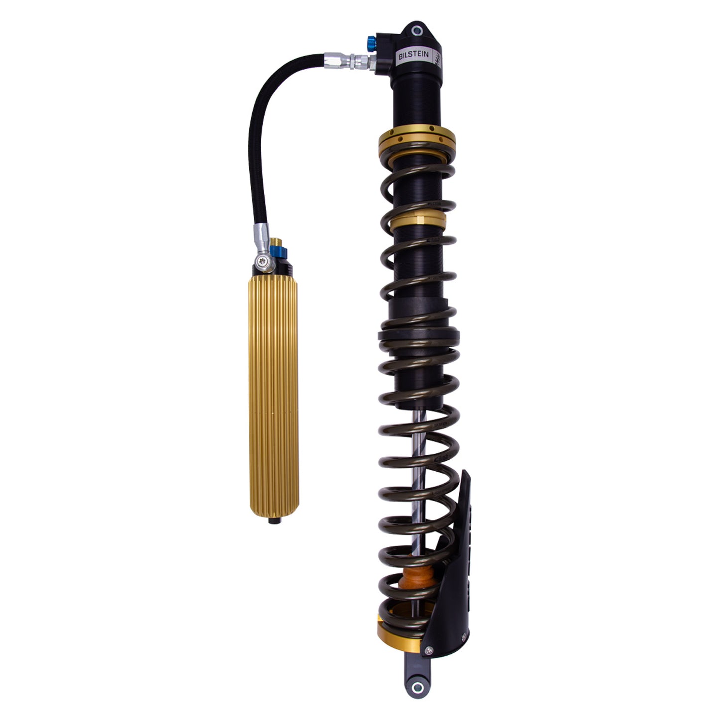 Suspension Shock Absorber and Coil Spring Assembly Monotube Rear Left Can-Am Maverick X3 Max RS Turbo R Type III Hard Anodized Black Hawk Powersports Bilstein-4