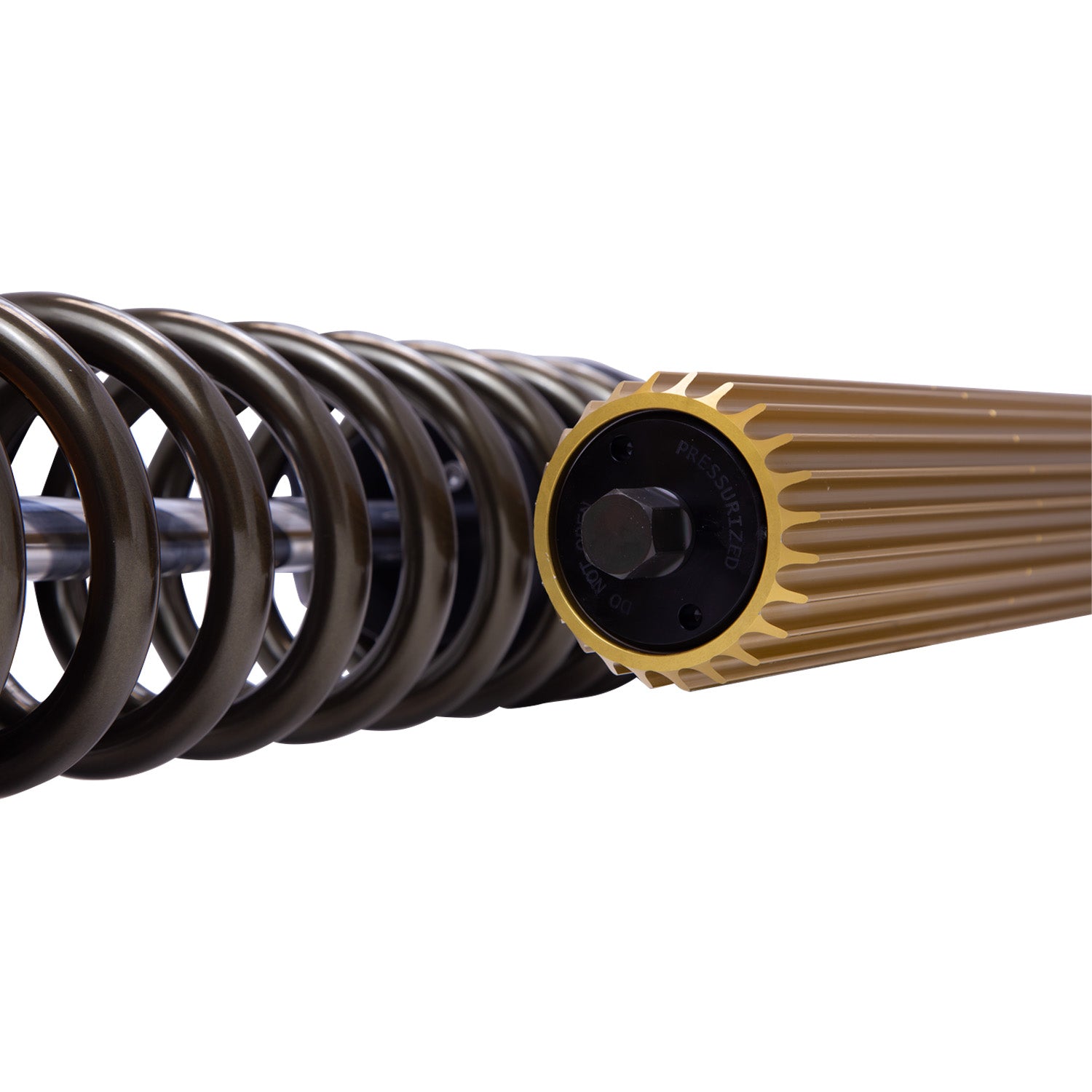 Suspension Shock Absorber and Coil Spring Assembly Monotube Rear Left Can-Am Maverick X3 Max RS Turbo R Type III Hard Anodized Black Hawk Powersports Bilstein-9