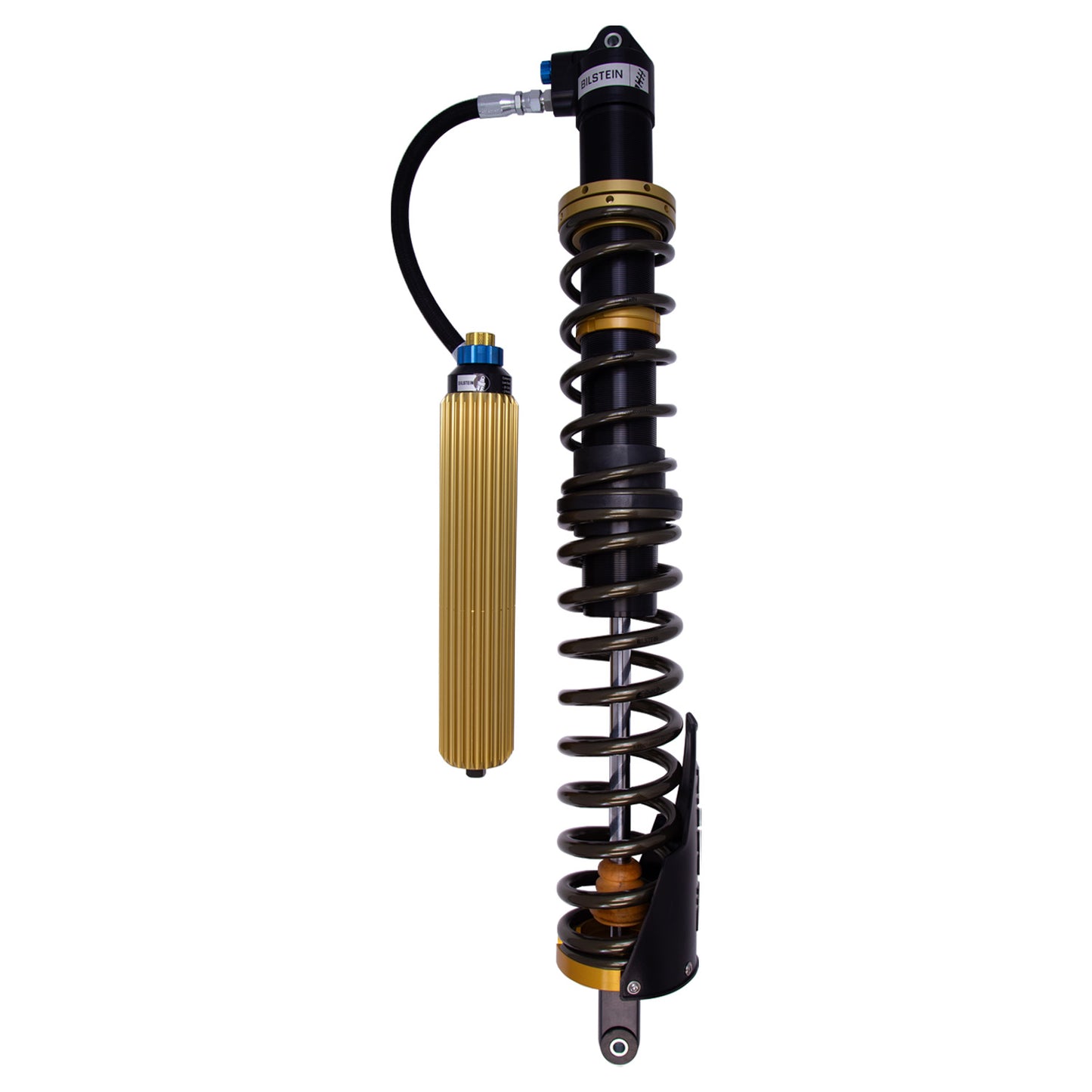 Suspension Shock Absorber and Coil Spring Assembly Monotube Rear Right Can-Am Maverick X3 Max RS Turbo R Type III Hard Anodized Black Hawk Powersports Bilstein-3