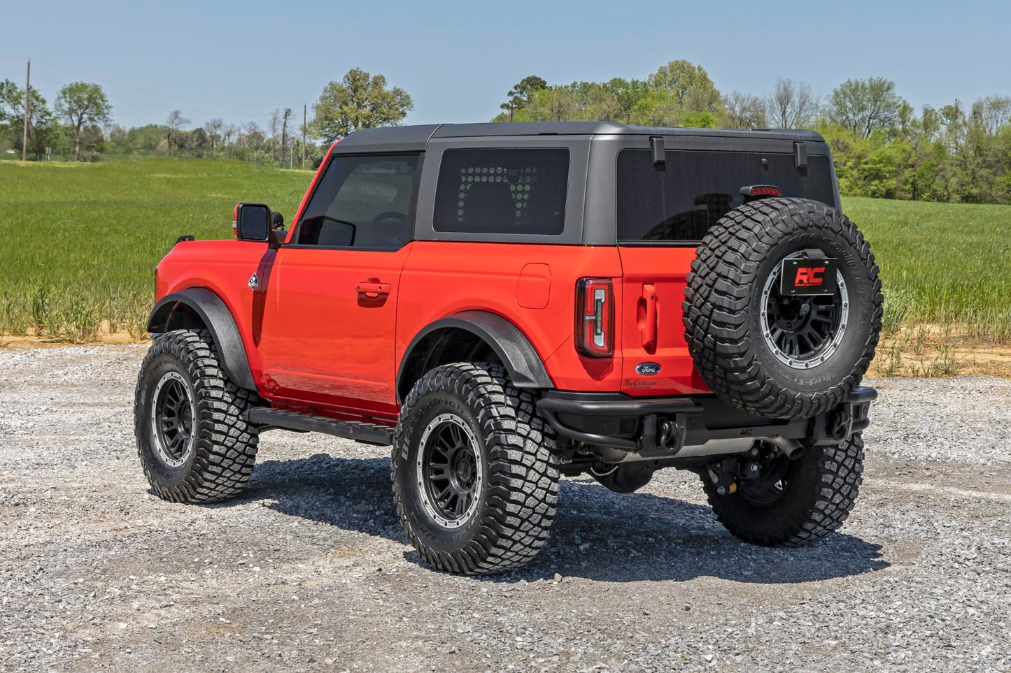 BA2 Running Boards Side Step Bars 2-Door Ford Bronco (2 Door) (21-25) Rough Country-4