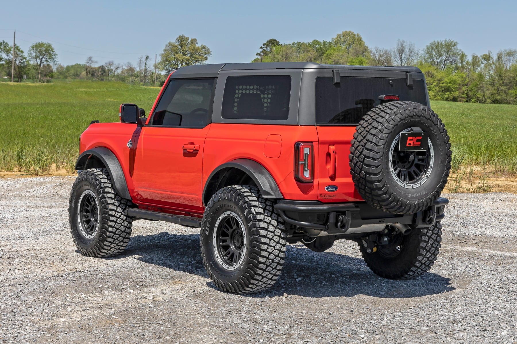 BA2 Running Boards Side Step Bars 2-Door Ford Bronco (2 Door) (21-25) Rough Country-4