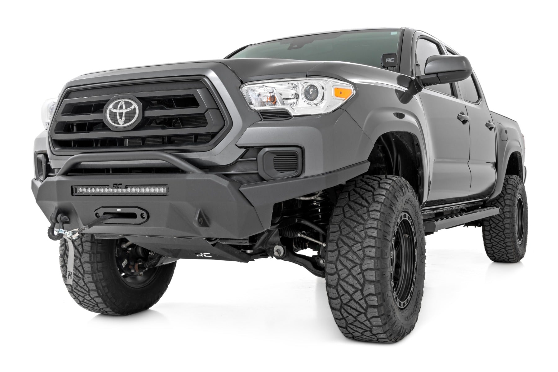 Rough Country BA2 Running Boards Side Step Bars Double Cab Toyota Tacoma (05-23) Rough Country