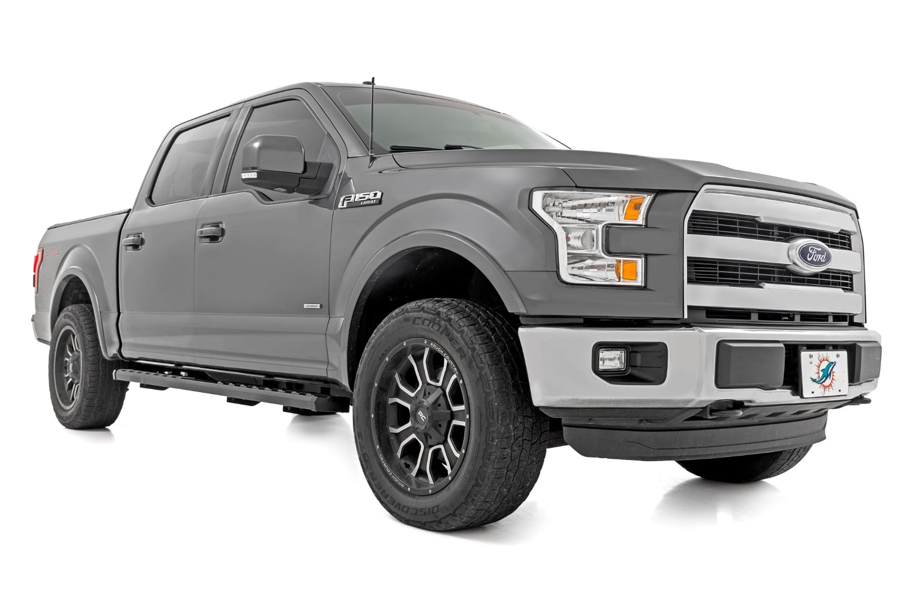 BA2 Running Board Side Step Bars Ford F-150/F-250/F-350 2WD/4WD (15-26) Rough Country-1