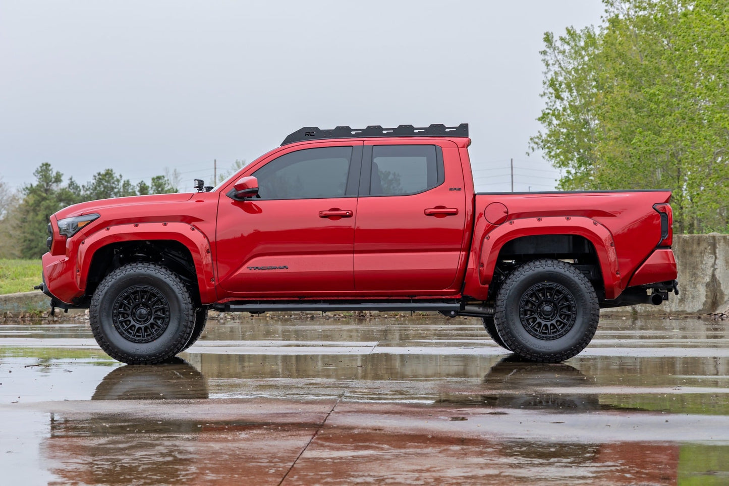 BA2 Running Boards Side Step Bars Double Cab Toyota Tacoma (24-26) Rough Country-4