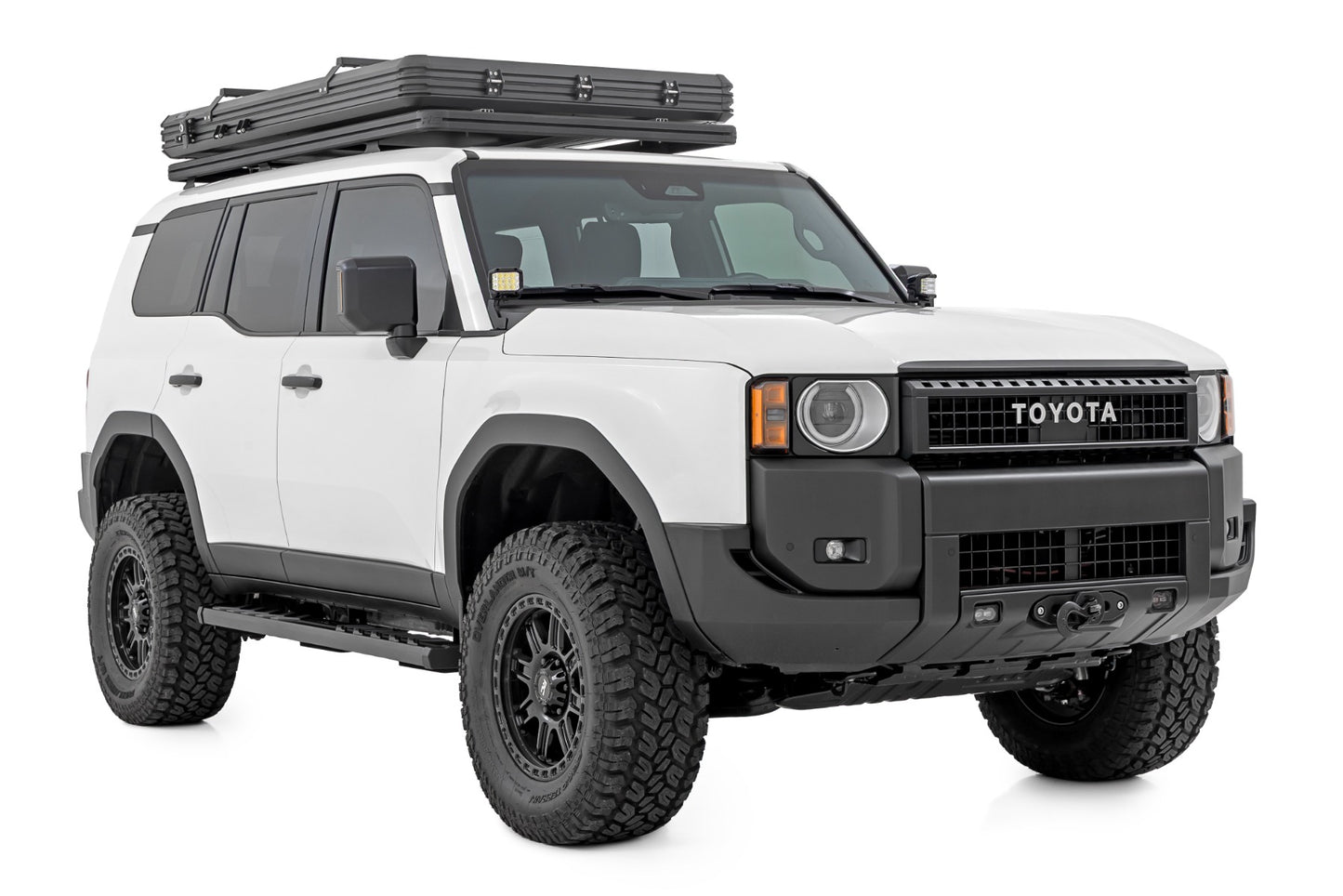 BA2 Running Boards Side Step Bars Toyota Land Cruiser 4WD (2024-2026) Rough Country-1