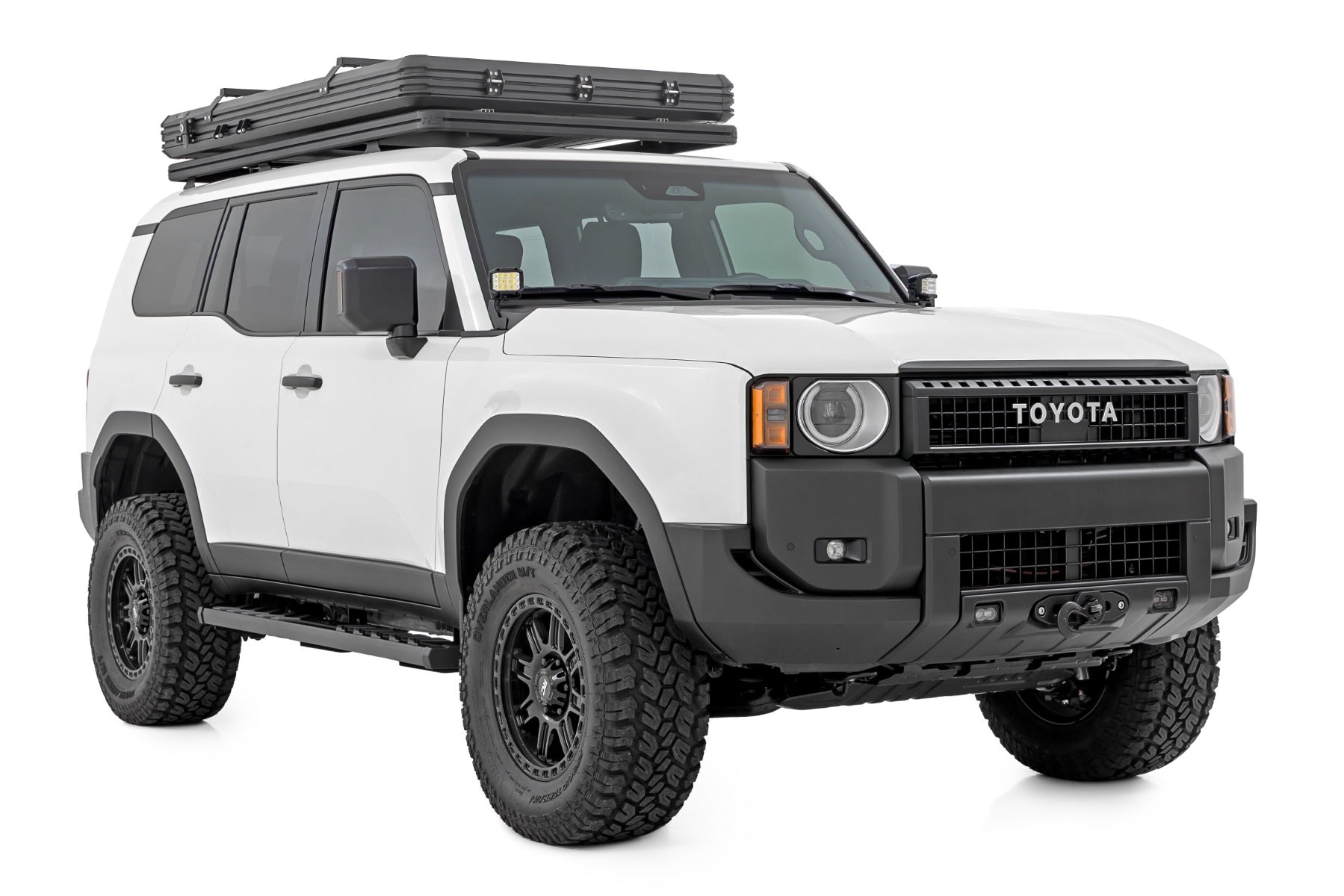 BA2 Running Boards Side Step Bars Toyota Land Cruiser 4WD (2024-2026) Rough Country-1
