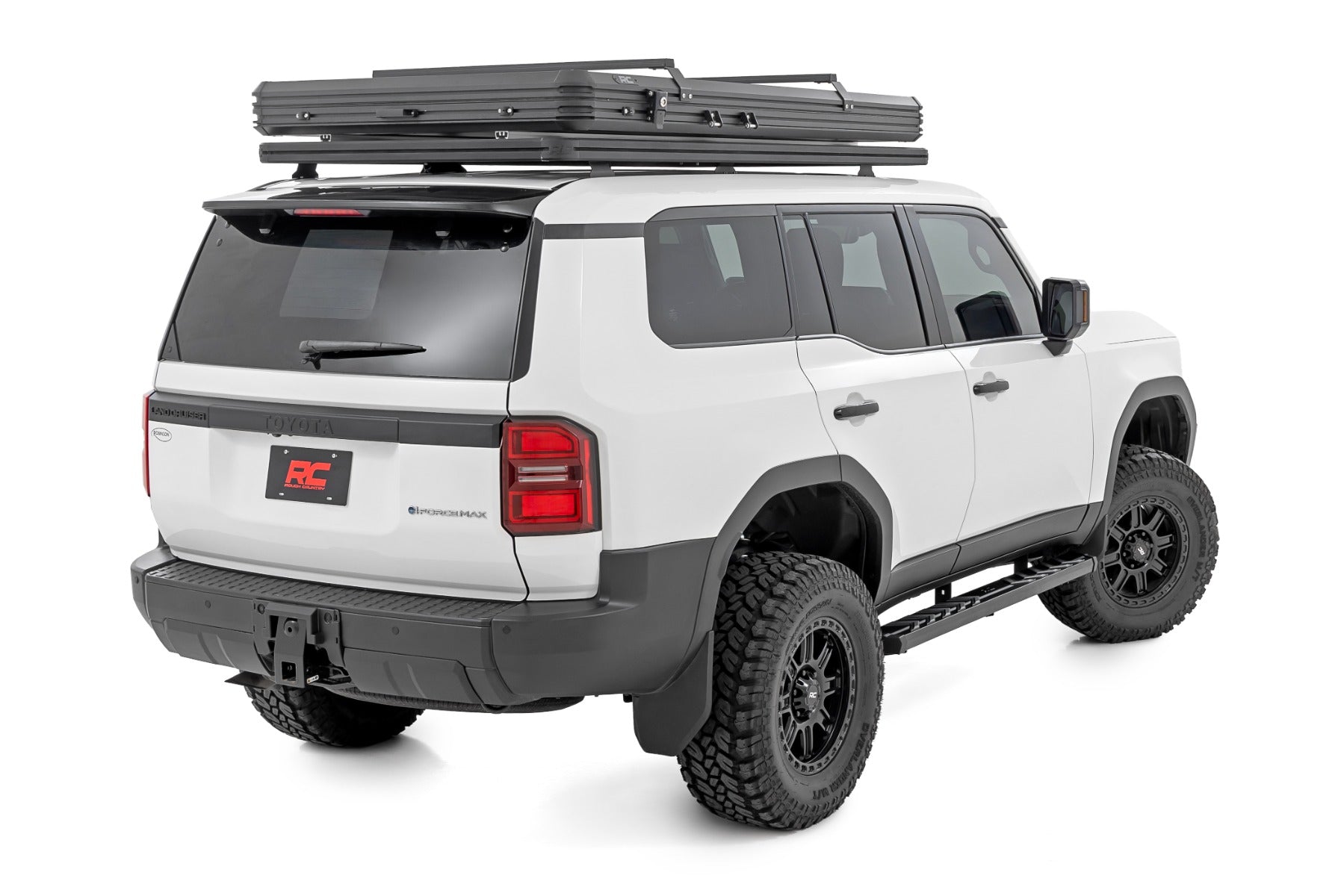 BA2 Running Boards Side Step Bars Toyota Land Cruiser 4WD (2024-2026) Rough Country-2