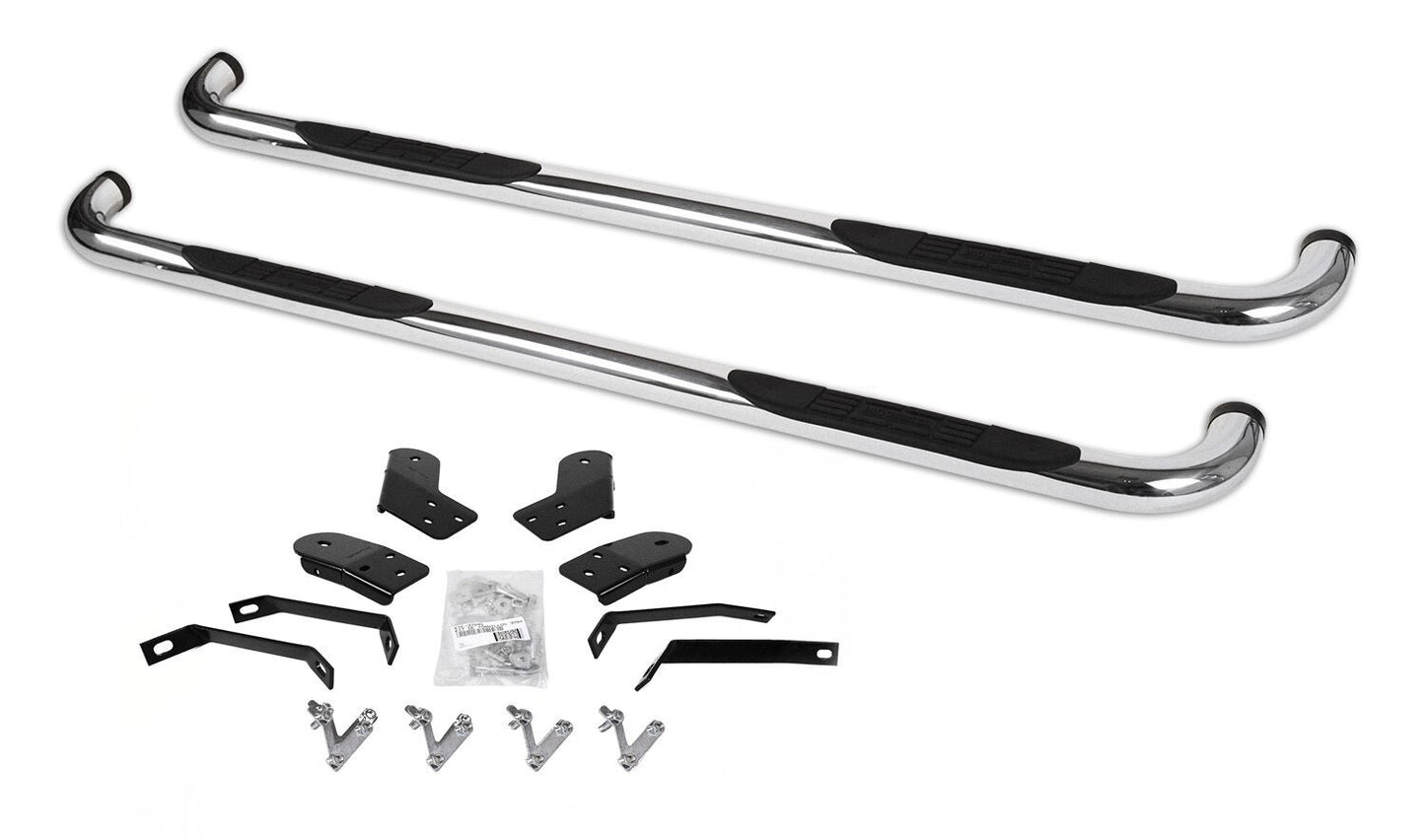 4000 Series SideSteps With Mountins Bracket Kit Polished Stainless Steel 2010-2026 Dodge Ram 2500/3500 Go Rhino-1