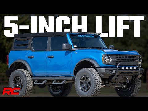 Rough Country 5 Inch Lift Kit 21-Up Ford Bronco 4WD Rough Country