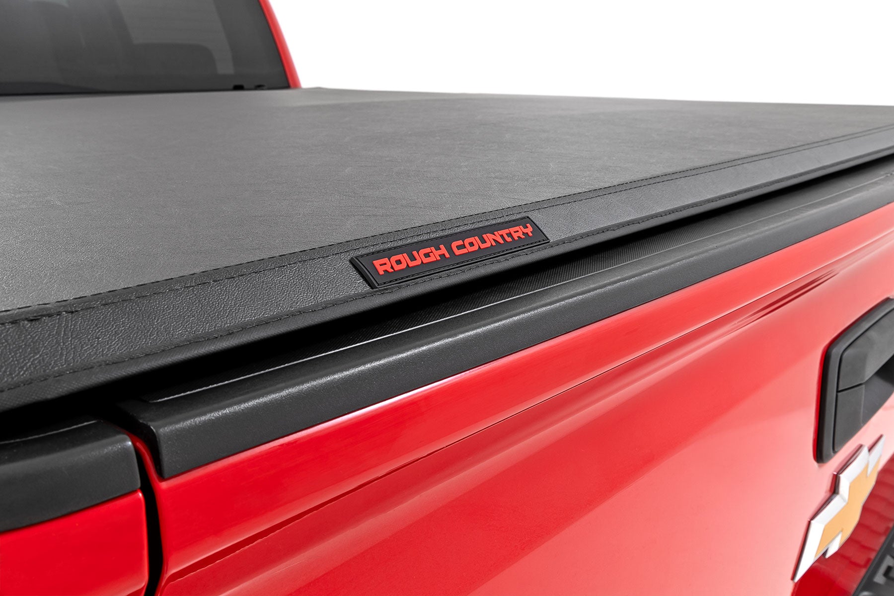 Soft Tri-Fold Bed Cover 5 Foot 9 Inch Bed Silverado/Sierra 1500 (14-18 & Classic) Rough Country-5