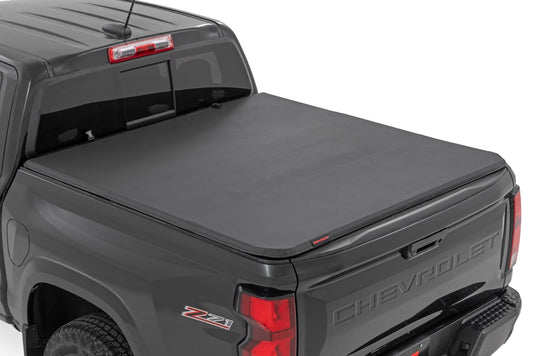 Soft Tri-Fold Bed Cover 5 Foot Bed Chevy/GMC Canyon/Colorado 2WD/4WD (23-26) Rough Country