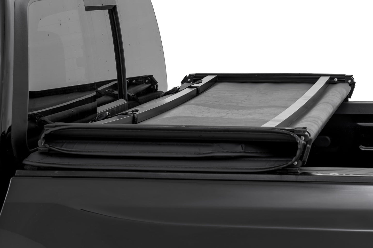 Soft Tri-Fold Bed Cover 5 Foot Bed Chevy/GMC Canyon/Colorado 2WD/4WD (23-26) Rough Country-5