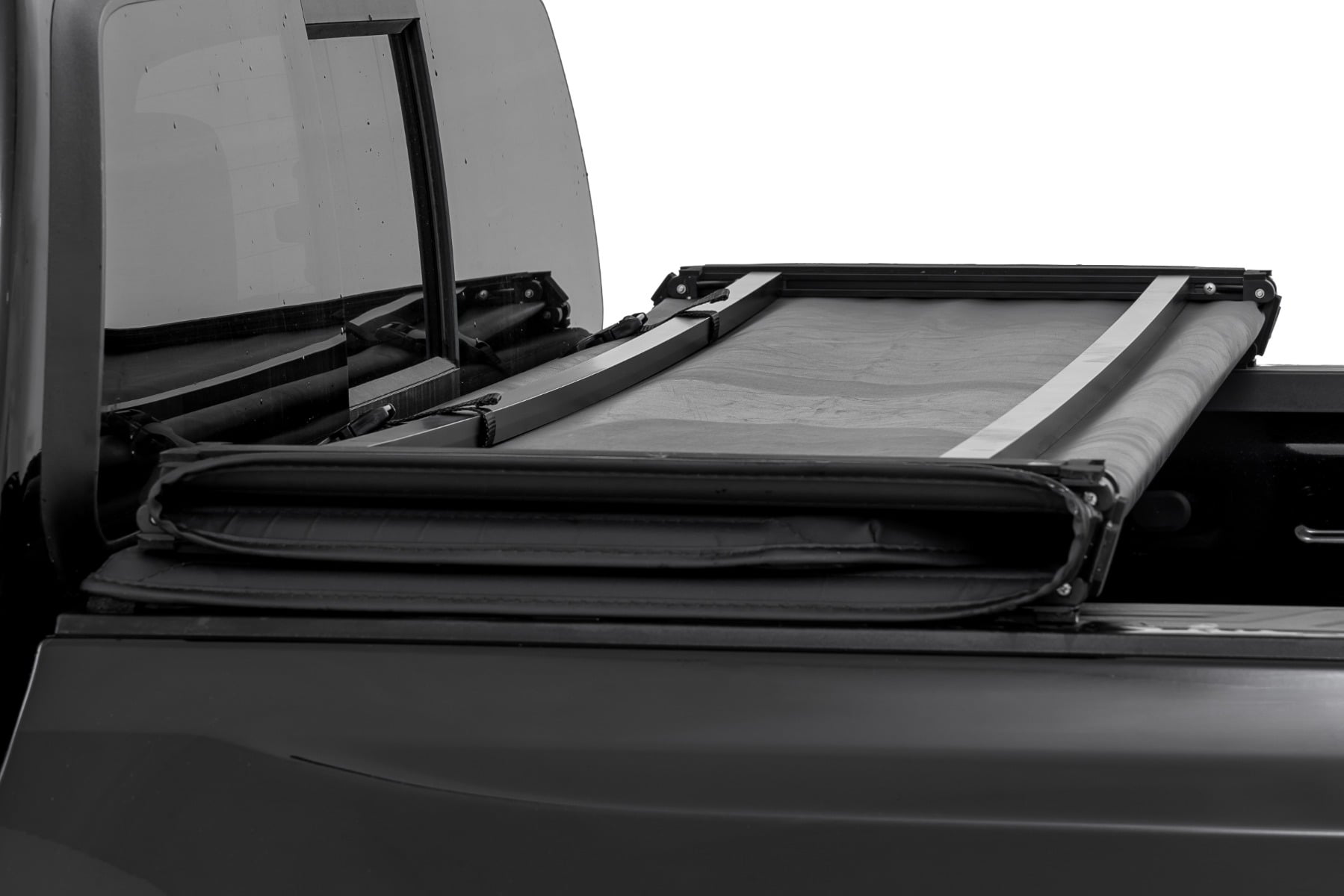 Soft Tri-Fold Bed Cover 5 Foot Bed Chevy/GMC Canyon/Colorado 2WD/4WD (23-26) Rough Country-5