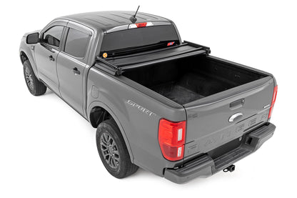 Soft Tri-Fold Bed Cover 5 Foot Bed Ford Ranger 2WD/4WD (2019-2023) Rough Country-4