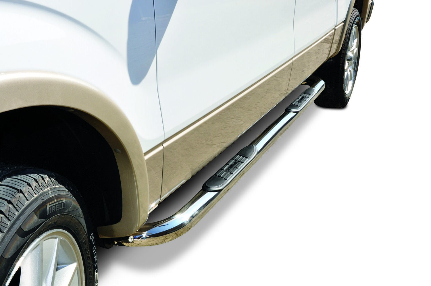4000 Series Side Steps With Mounting Bracket Kit Chrome 2021-2025 Ford Bronco Go Rhino-1