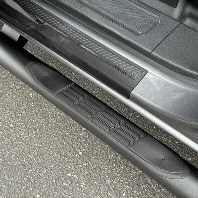 4000 Series Side Steps W/ Mounting Bracket Kit Textured Black 2021-2025 Ford Bronco Go Rhino-2
