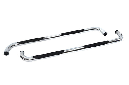 4000 Series SideSteps With Mountins Bracket Kit Polished Stainless Steel 1980-1996 Ford F-150/F-250 F-350 Go Rhino