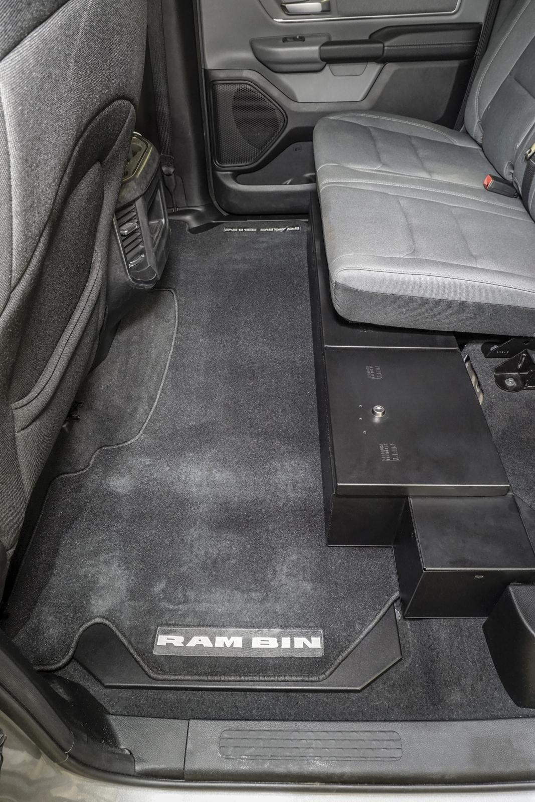 Locking Storage Lids In-Floor 19-25 RAM 1500 Crew Cab (Exc. Classic) Pair Tuffy Security-13