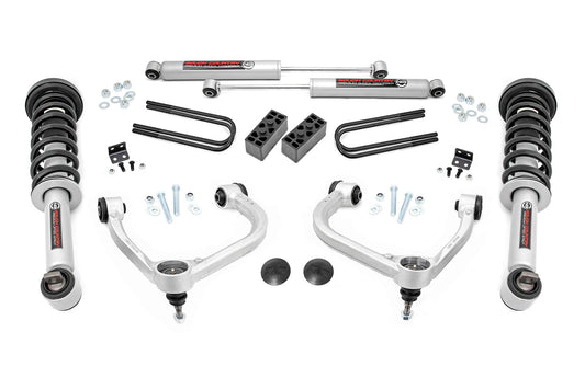 3 Inch Lift Kit Forged UCA N3 Struts Ford F-150 4WD (2021-2026) Rough Country