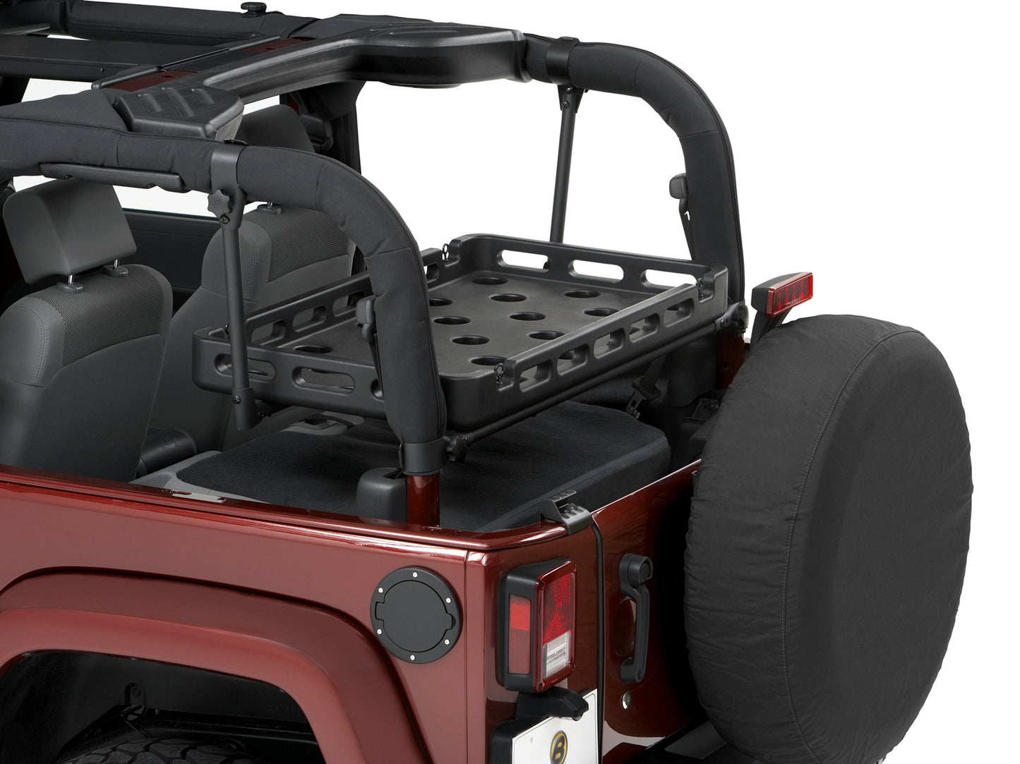 Universal Tray For Jeep Wrangler JK/TJ/YJ 43x23x4 Black Polymer Compsoite Bestop