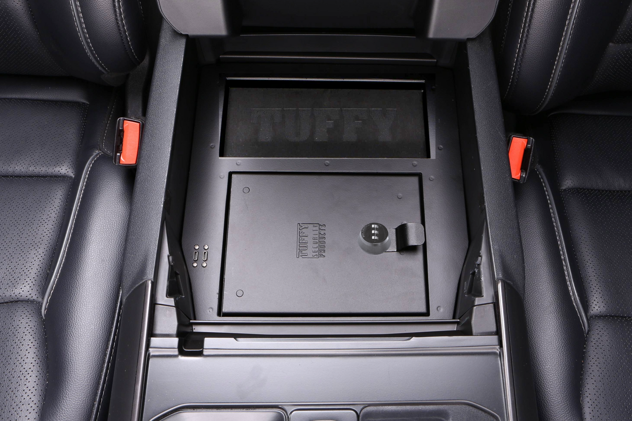 Center Console Safe for 24-26 Ford F150 - Combo Lock Products Tuffy Security