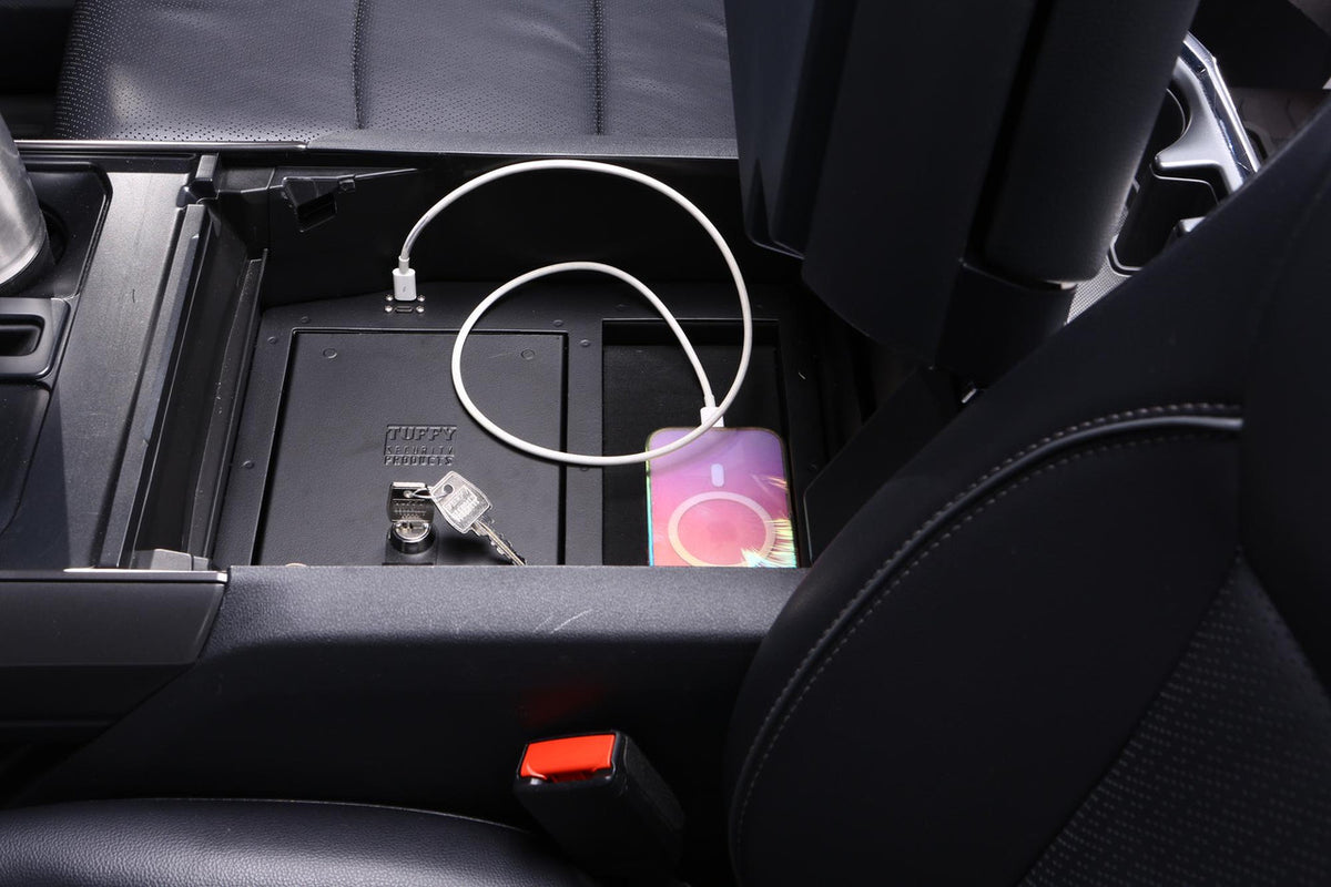 Center Console Safe for 24-26 Ford F150 - Keyed Lock Products Tuffy Security-4