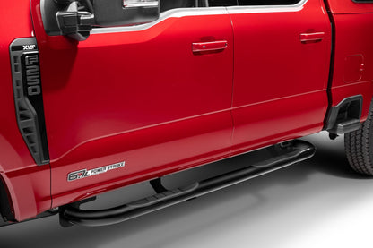 4000 Series SideSteps With Mounting Bracket Kit Powder Coat Black 2015-2026 Ford F-150 2017-2025 Ford F-250/F-350 Go Rhino-1