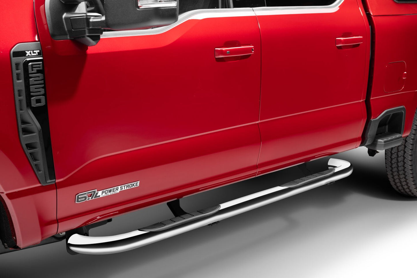 4000 Series SideSteps With Mounting Bracket Kit Polished SS 2015-2026 Ford F-150 2017-2025 Ford F-250/F-350 Go Rhino-1