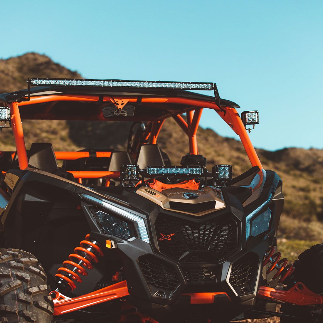17-20 Can-Am Maverick X3 Roof Mount D-Series Pro Rigid Industries-2