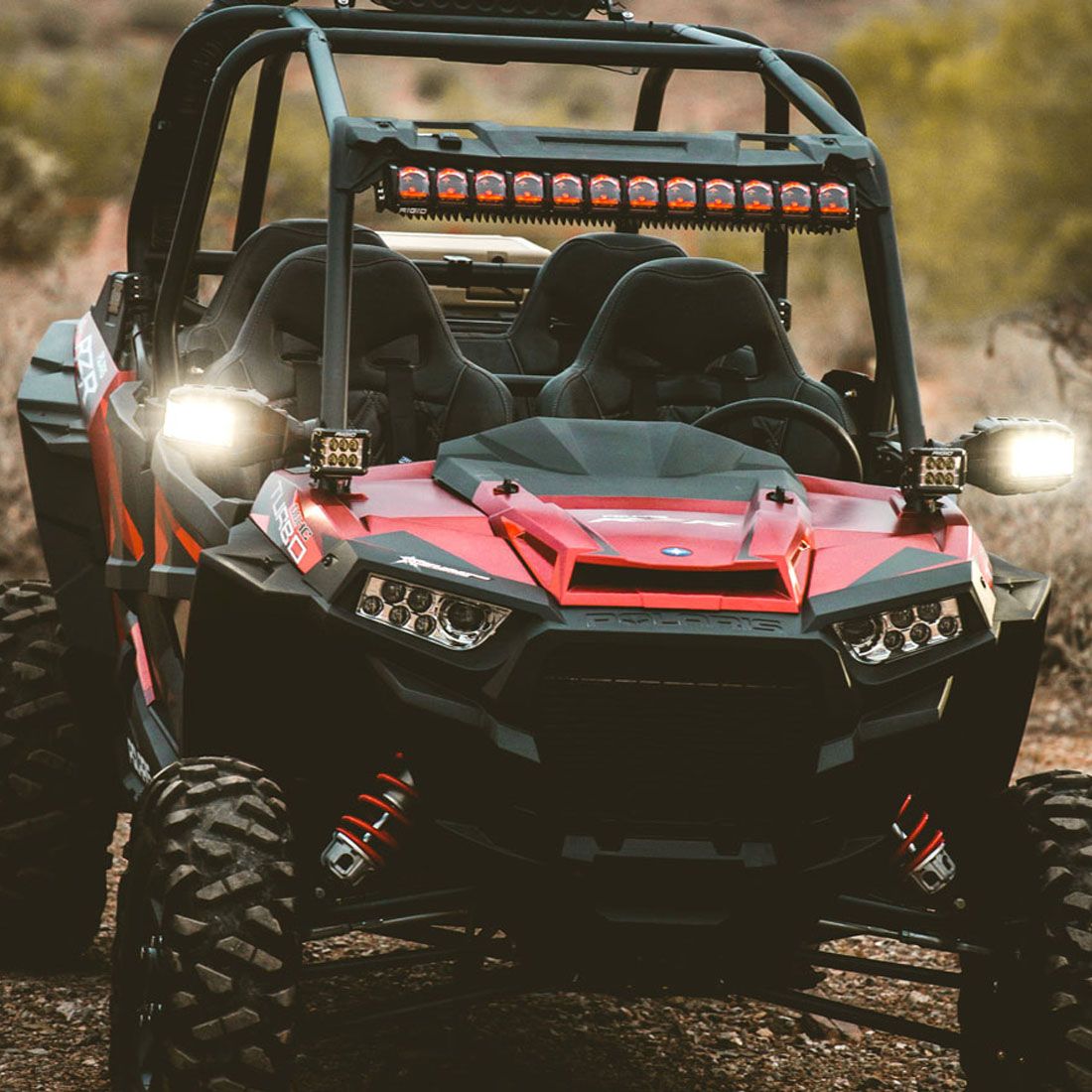 14-20 Polaris RZR Turbo A-Pillar Mount Fits Reflect and Two D-Series, D-SS Series Or Ignite Rigid Industries-1
