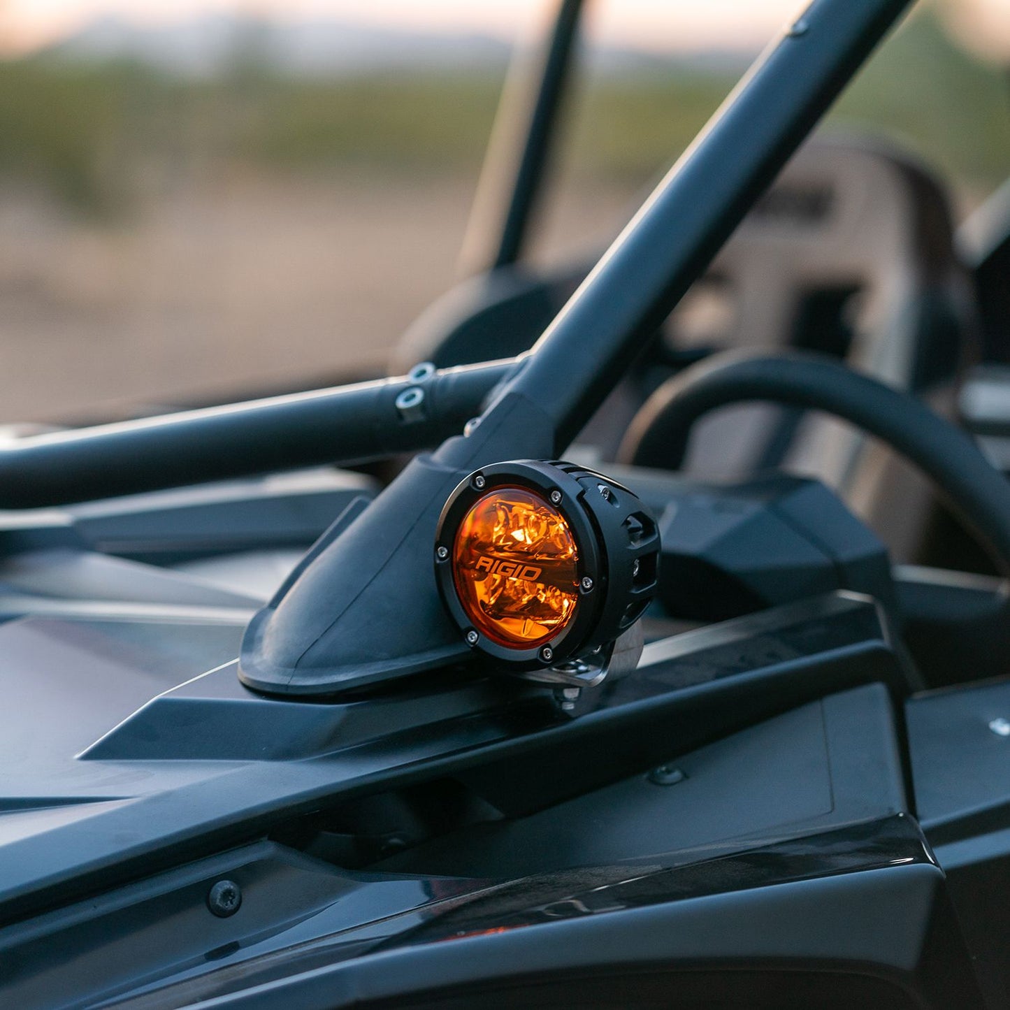 Polaris Razor 360-Series Amber PRO A-Pillar Light Kit Rigid Industries-2