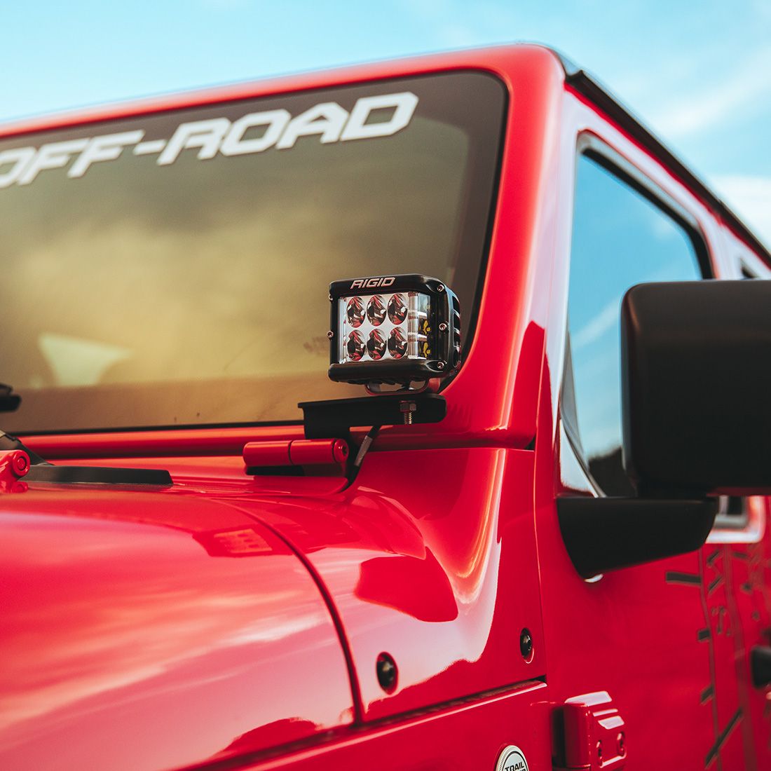 Rigid Industries 2018 Wrangler JL A-Pillar Mount RIGID Industries