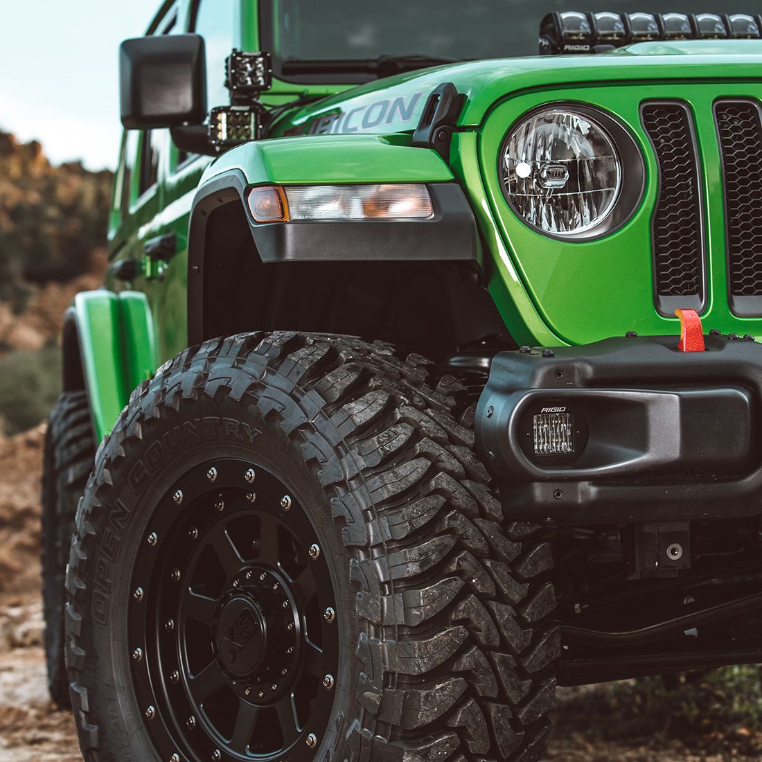 Rigid Industries 18-Pres Jeep Wrangler JL Fog Mount Fits 2 D-Series Pro RIGID Industries