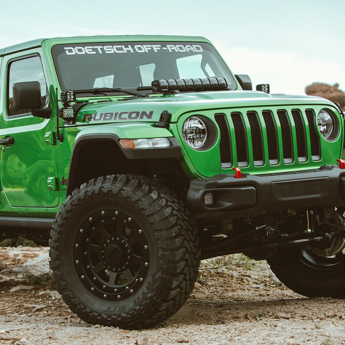 Rigid Industries 18-Pres Jeep Wrangler JL Adapt Hood Mount Fits 20 Inch Adapt Series RIGID Industries