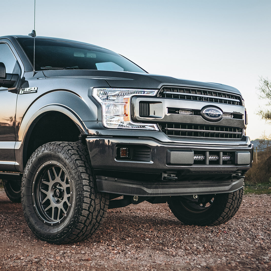 2018+ Ford F-150 Grille Mount Fits 2 6 Inch SR-Series LED Light Bars Rigid Industries-2